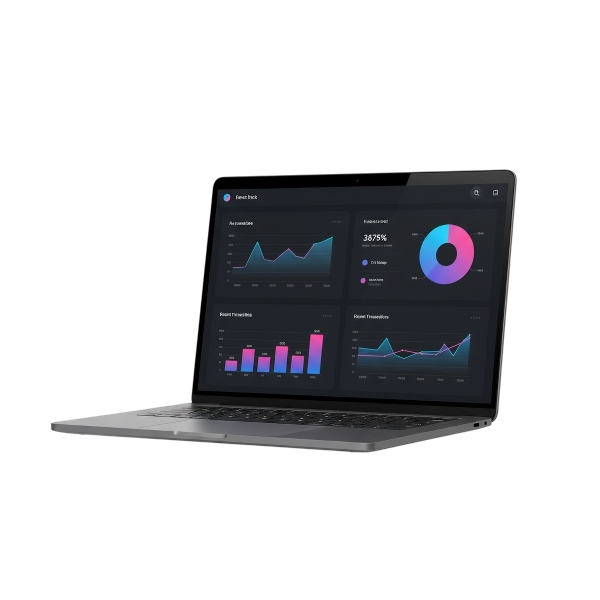 Dashboard en un portátil
